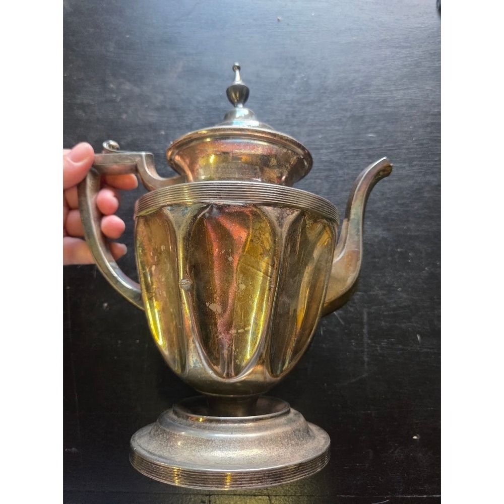 Vintage Buck Silver Co Quadruple Plate Teapot 2110 Salamanca NY Silverplate